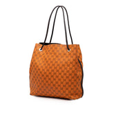 グッチ GGキャンバス トートバッグ ショルダーバッグ 257275 オレンジ キャンバス レザー レディース GUCCI 【中古】